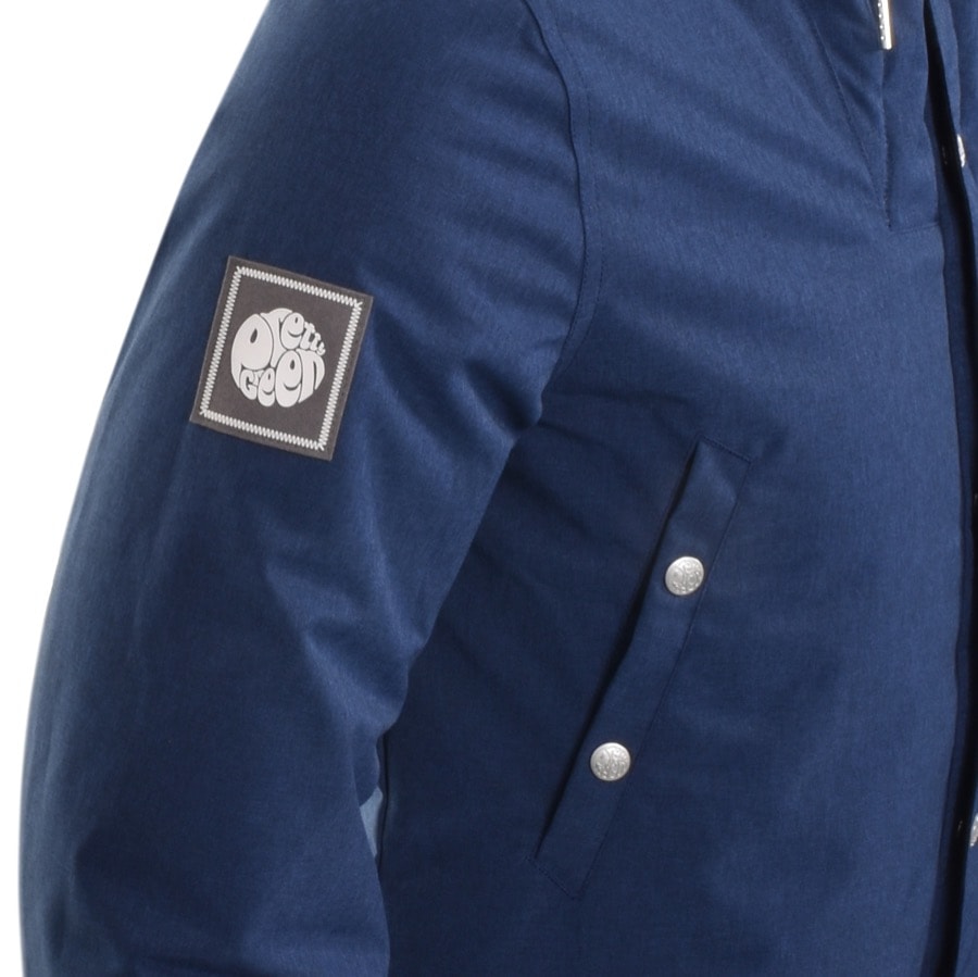 Alternative Image for ProductPretty Green Melange Hooded Jacket Navy3